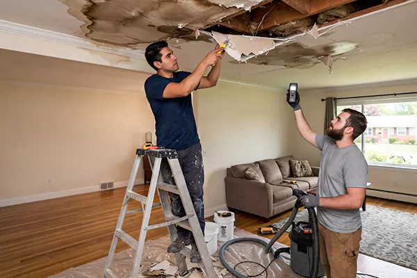 Ceiling Water Damage Restoration San Jacinto