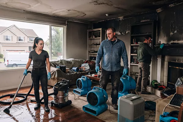 Smoke and Water Damage Restoration San Jacinto