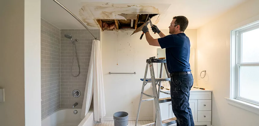 Bathroom Leak Ceiling Repair in San Jacinto